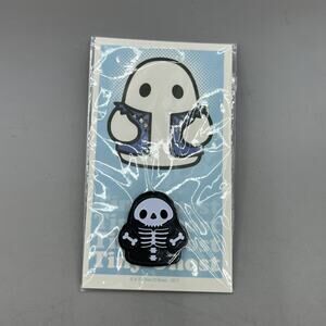 Bimtoy Tiny Ghost Skeleton Pin 2017 Reis O'Brien‎ Comic Com Rare Collectable NEW